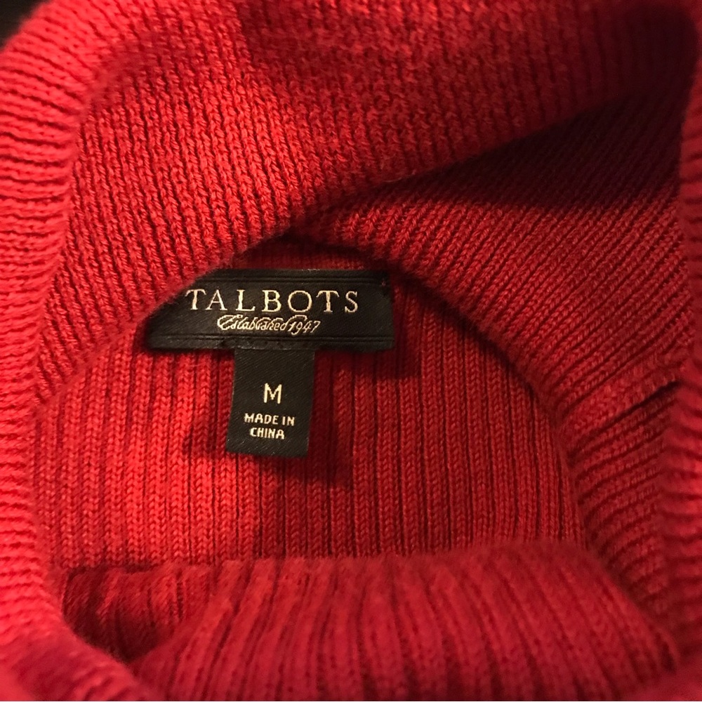 Talbots Ruffle Ribbed Sweater - Picture 4 of 9